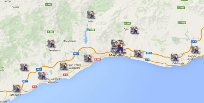 cerrajero marbella 24 horas mapa